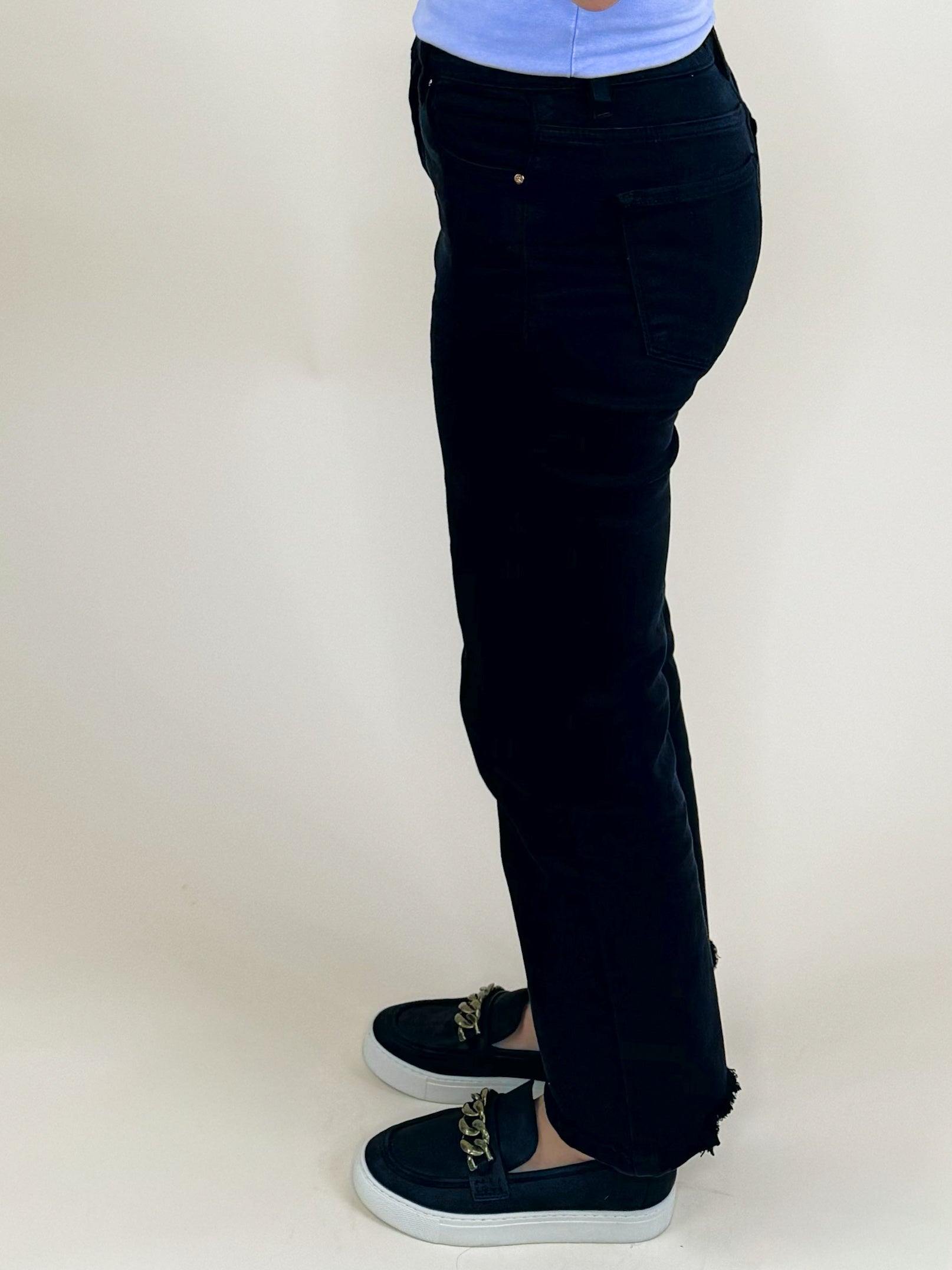 Risen Black Midnight Sculpt Crop Jeans - Jessi Jayne Boutique