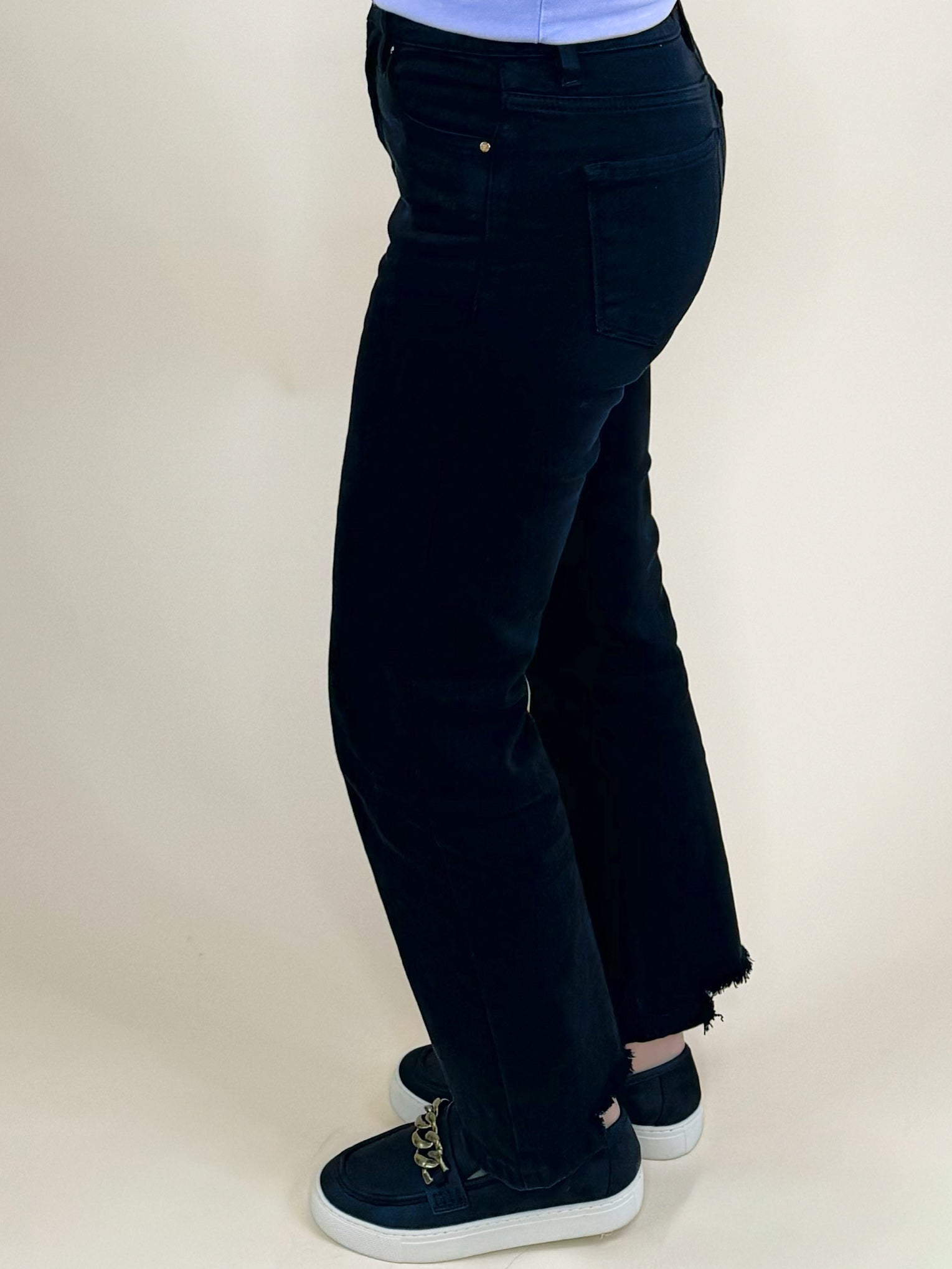 Risen Black Midnight Sculpt Crop Jeans - Jessi Jayne Boutique