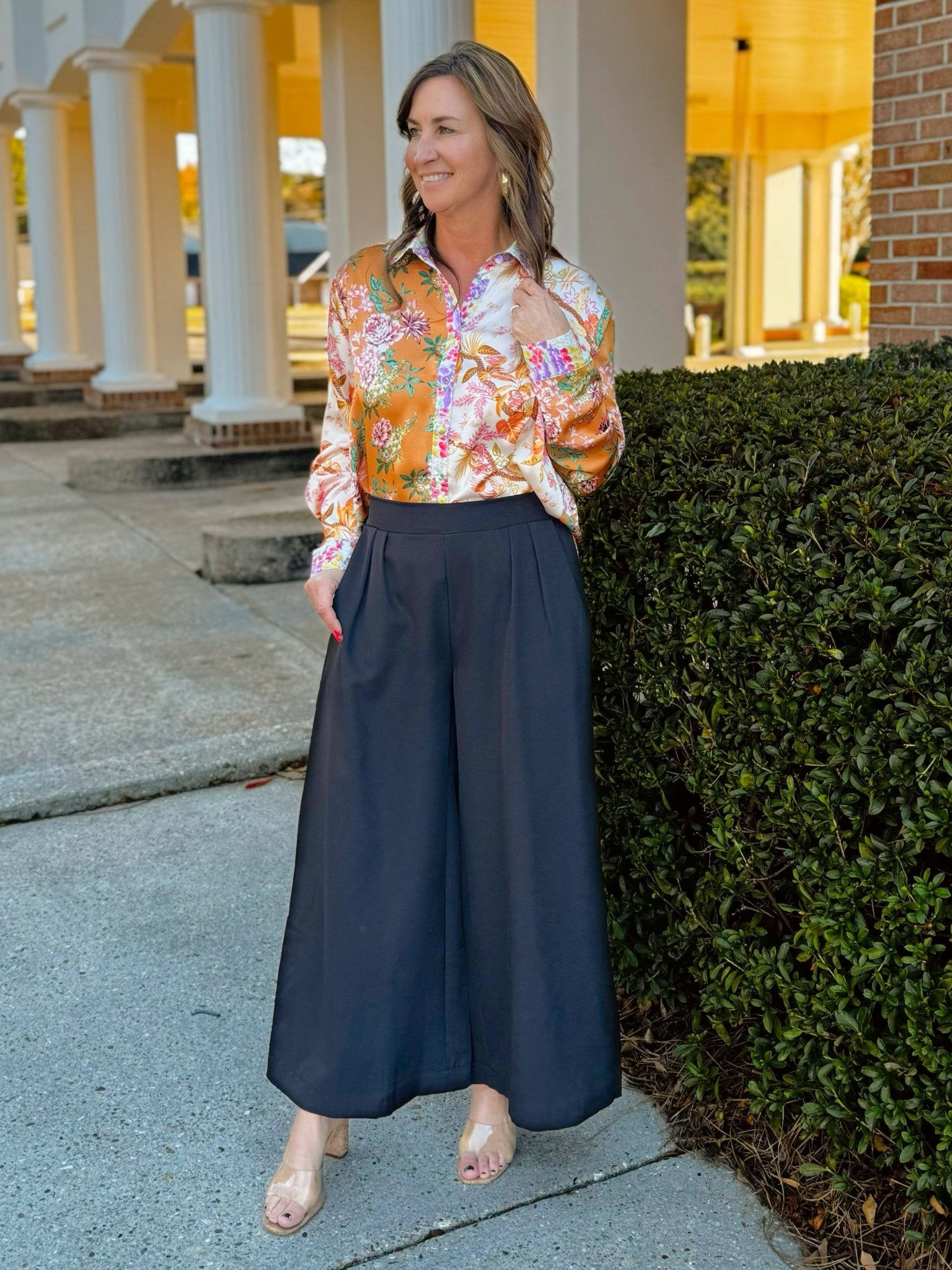 Power Move Cropped Trousers Black - Jessi Jayne Boutique