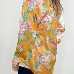 Golden Garden Mixed Print Blouse - Jessi Jayne Boutique