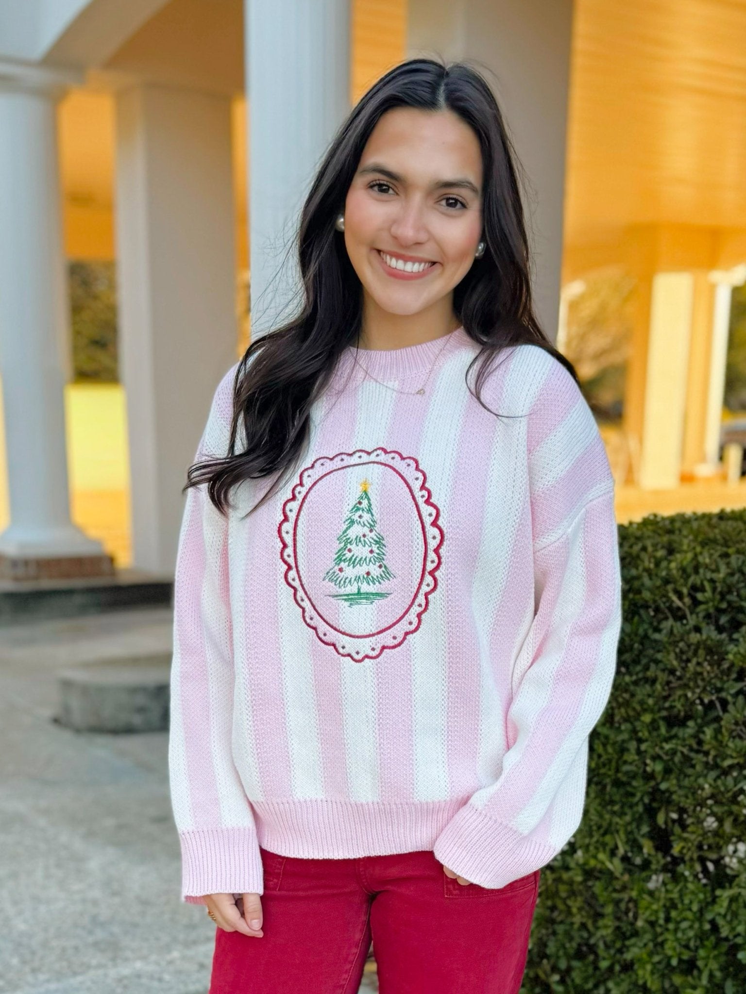 Merry and Bright Striped Sweater - Jessi Jayne Boutique