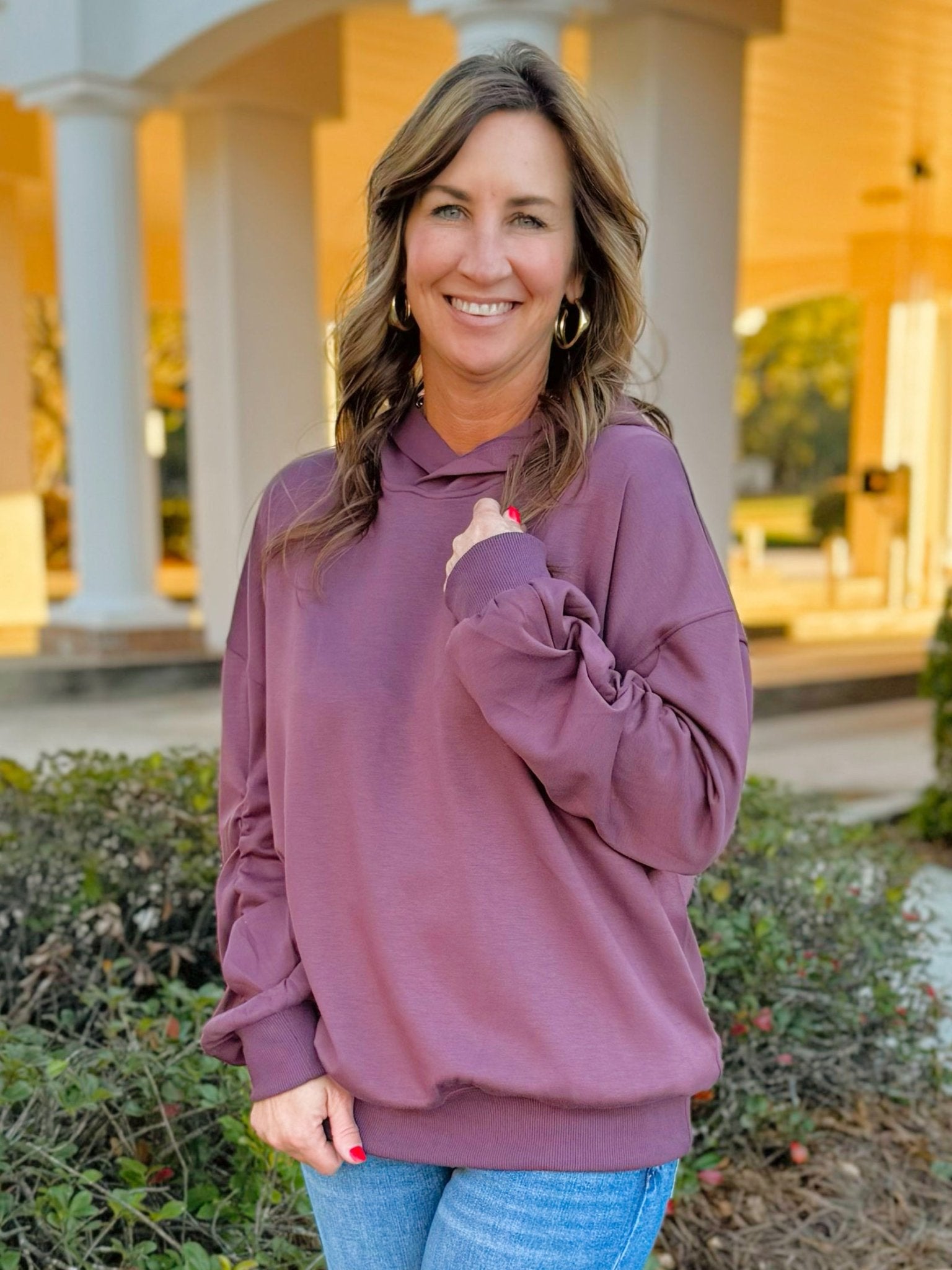 Weekend Edit Purple Hoodie - Jessi Jayne Boutique