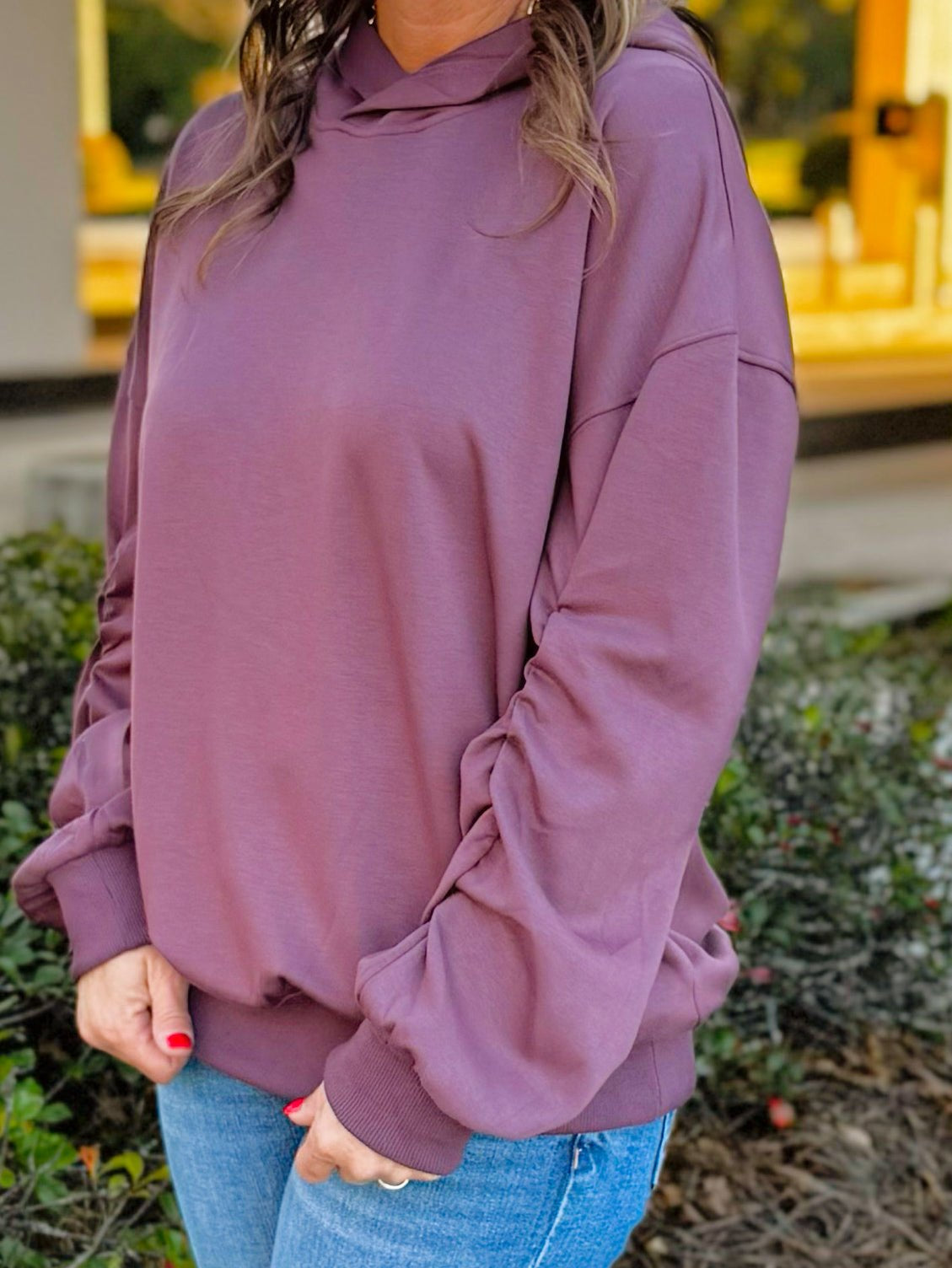 Weekend Edit Purple Hoodie - Jessi Jayne Boutique