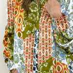 Wild Harmony Print Blouse - Jessi Jayne Boutique
