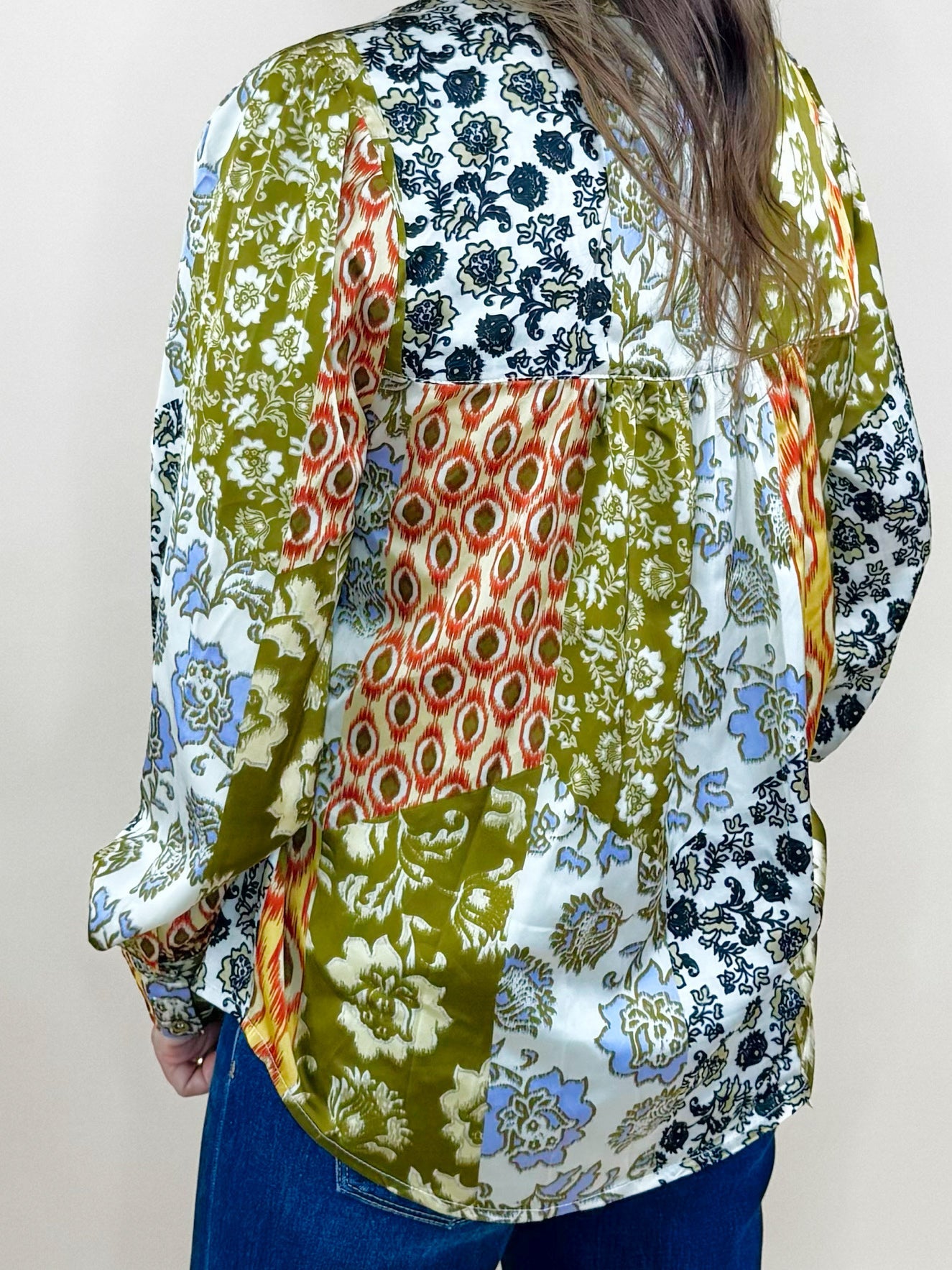 Wild Harmony Print Blouse - Jessi Jayne Boutique