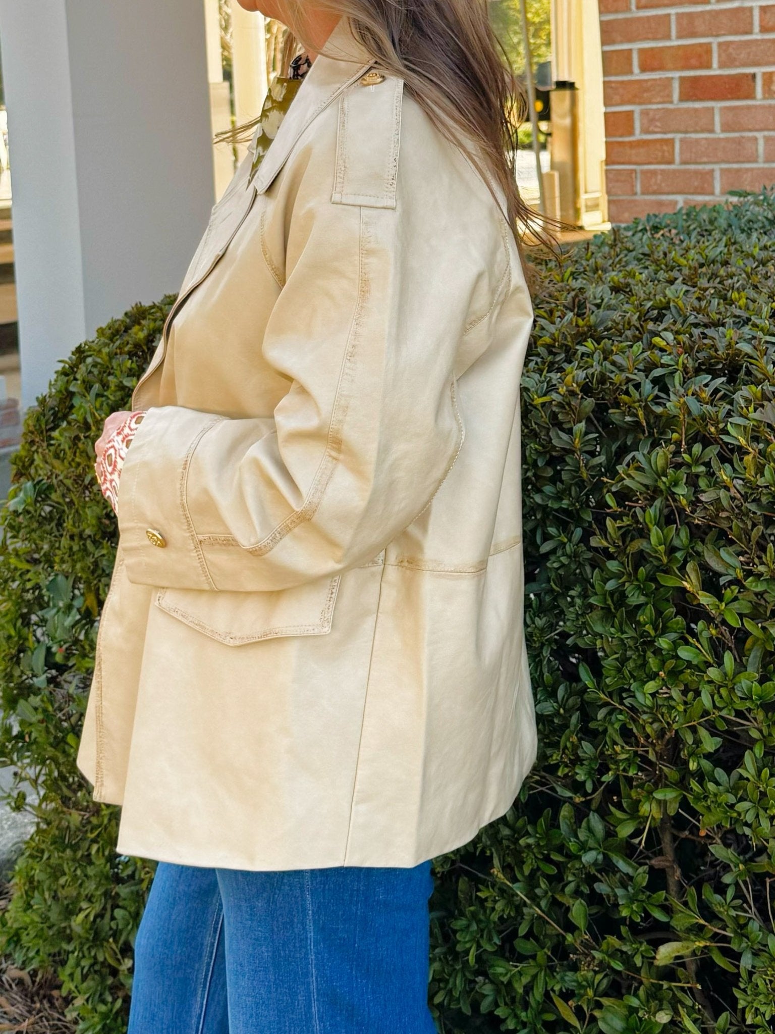 Golden Avenue Faux Leather Jacket - Jessi Jayne Boutique