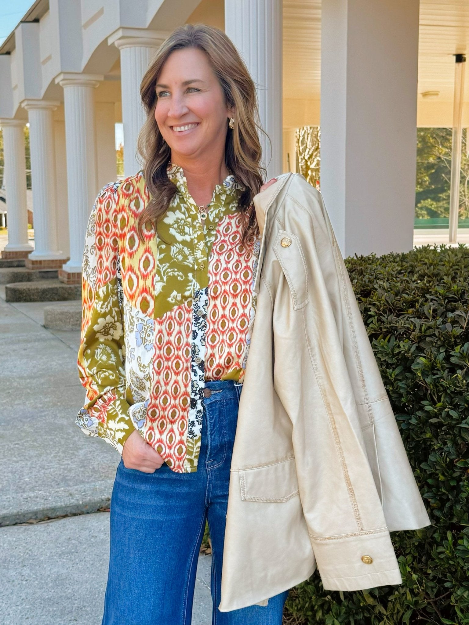 Wild Harmony Print Blouse - Jessi Jayne Boutique