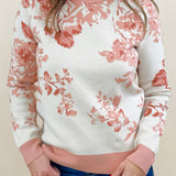 Blush Bloom Crewneck Sweater - Jessi Jayne Boutique