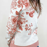 Blush Bloom Crewneck Sweater - Jessi Jayne Boutique