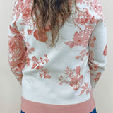 Blush Bloom Crewneck Sweater - Jessi Jayne Boutique