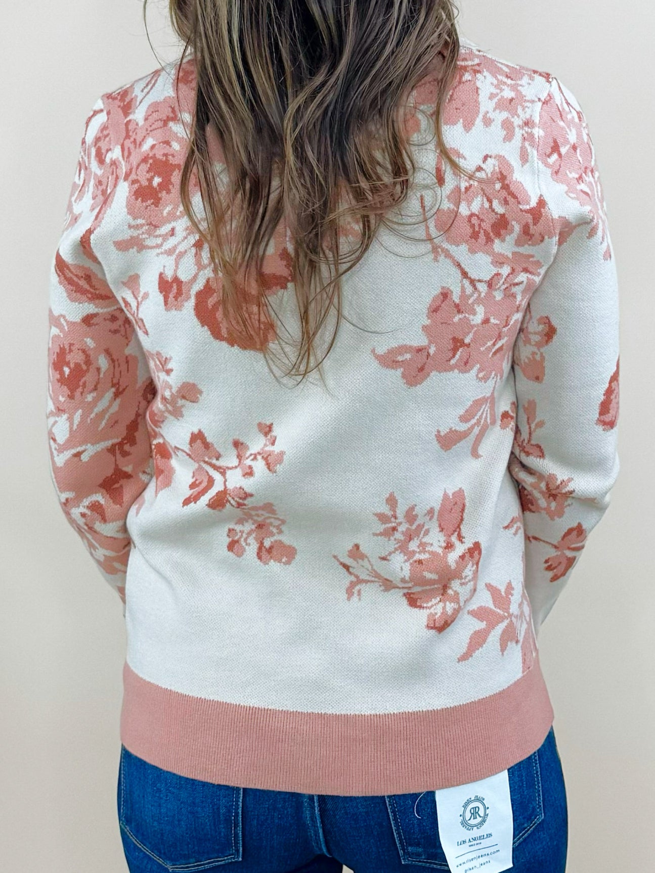 Blush Bloom Crewneck Sweater - Jessi Jayne Boutique