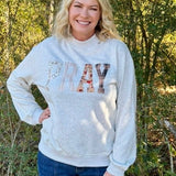 Patchwork Pray Sweatshirt - Jessi Jayne Boutique