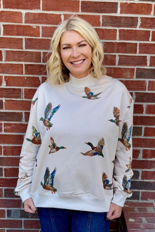 The Mallard Moment Pullover - Jessi Jayne Boutique