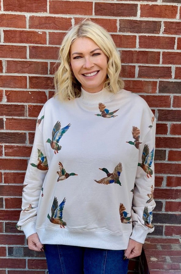 The Mallard Moment Pullover - Jessi Jayne Boutique