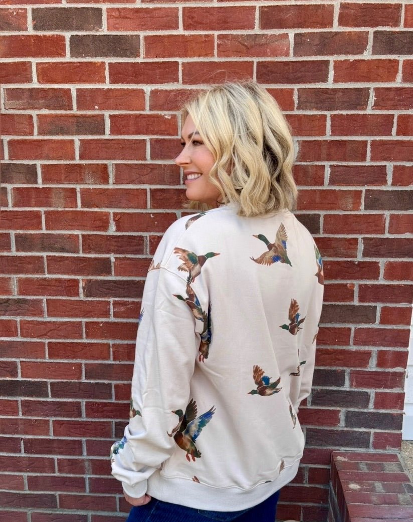 The Mallard Moment Pullover - Jessi Jayne Boutique