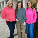 Everyday Essential Acid Washed Sweatshirt - Jessi Jayne Boutique