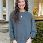 Everyday Essential Acid Washed Sweatshirt - Jessi Jayne Boutique