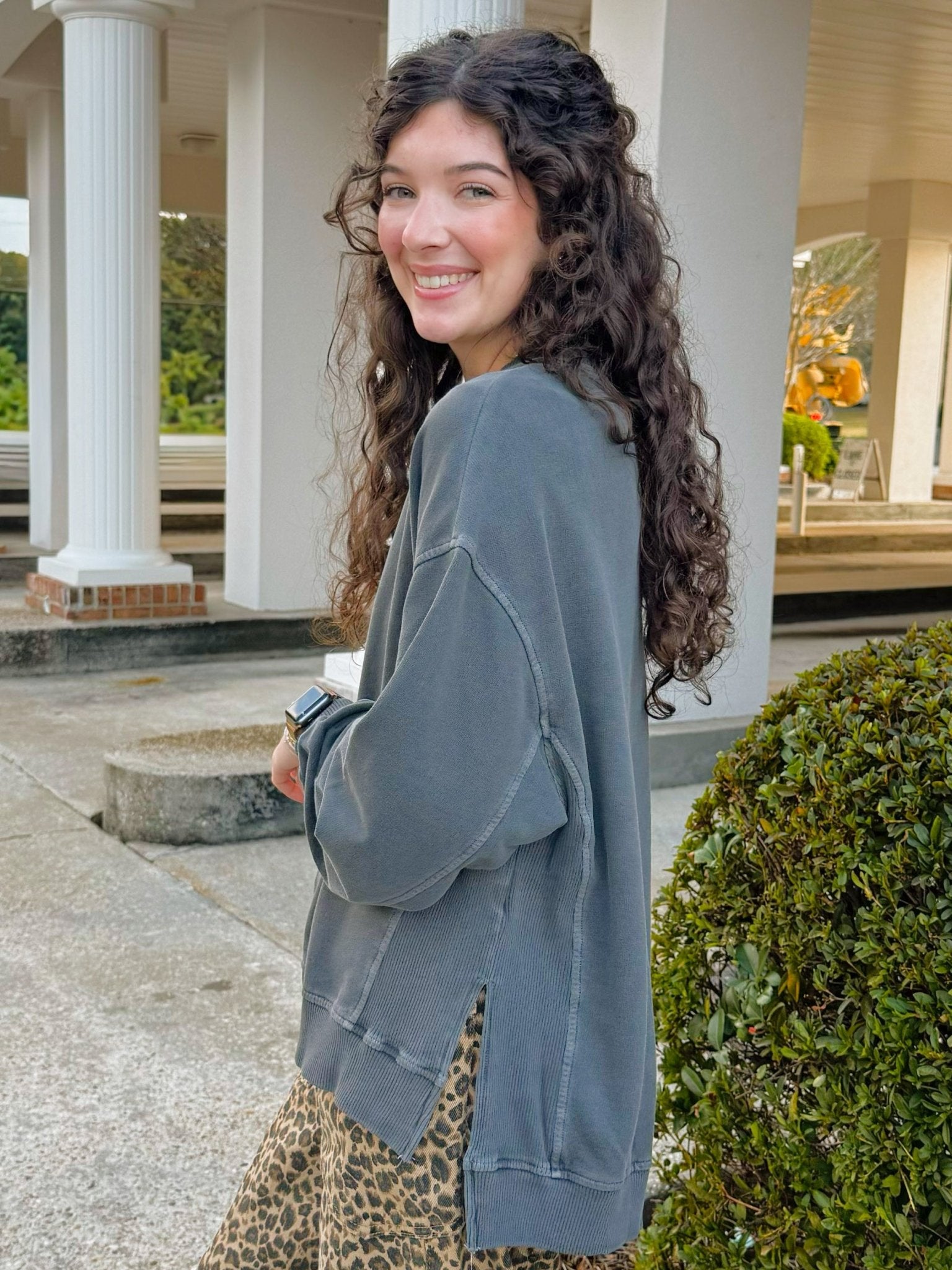 Everyday Essential Acid Washed Sweatshirt - Jessi Jayne Boutique