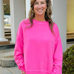 Everyday Essential Acid Washed Sweatshirt - Jessi Jayne Boutique