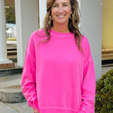 Everyday Essential Acid Washed Sweatshirt - Jessi Jayne Boutique