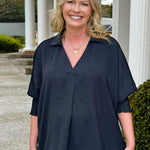Everyday Icon Black Blouse - Jessi Jayne Boutique