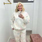 Christmas Holiday Quilted Mockneck Sweatshirt - Jessi Jayne Boutique
