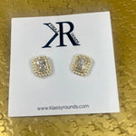 Charlotte Pearl and Sparkle Stud Earrings - Jessi Jayne Boutique