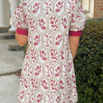 Crimson Garden Embroidered Mini Dress - Jessi Jayne Boutique