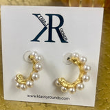 Southern Pearl Hoop Earrings - Jessi Jayne Boutique