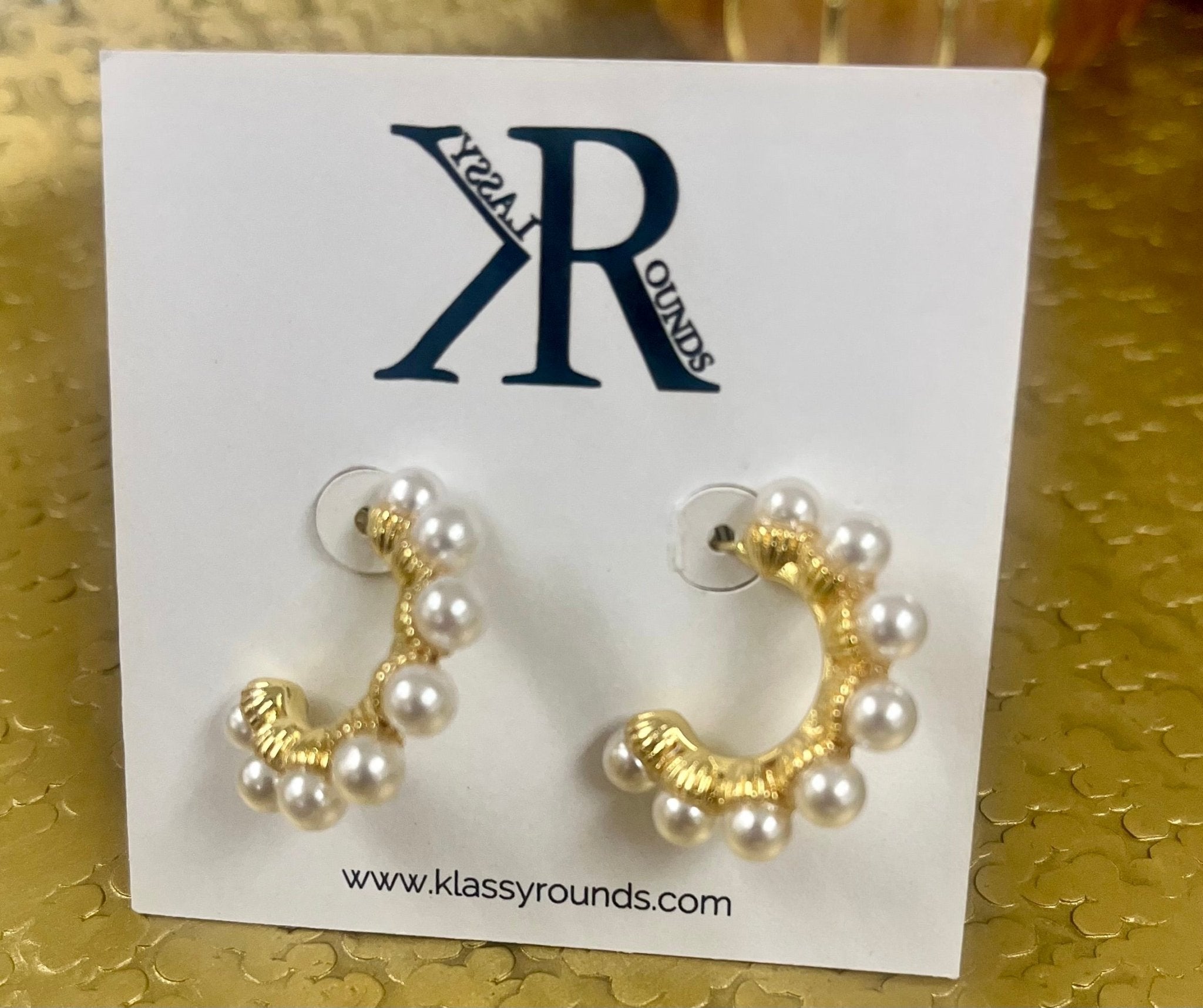 Southern Pearl Hoop Earrings - Jessi Jayne Boutique