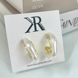 Pearl Essence Hoops - Jessi Jayne Boutique