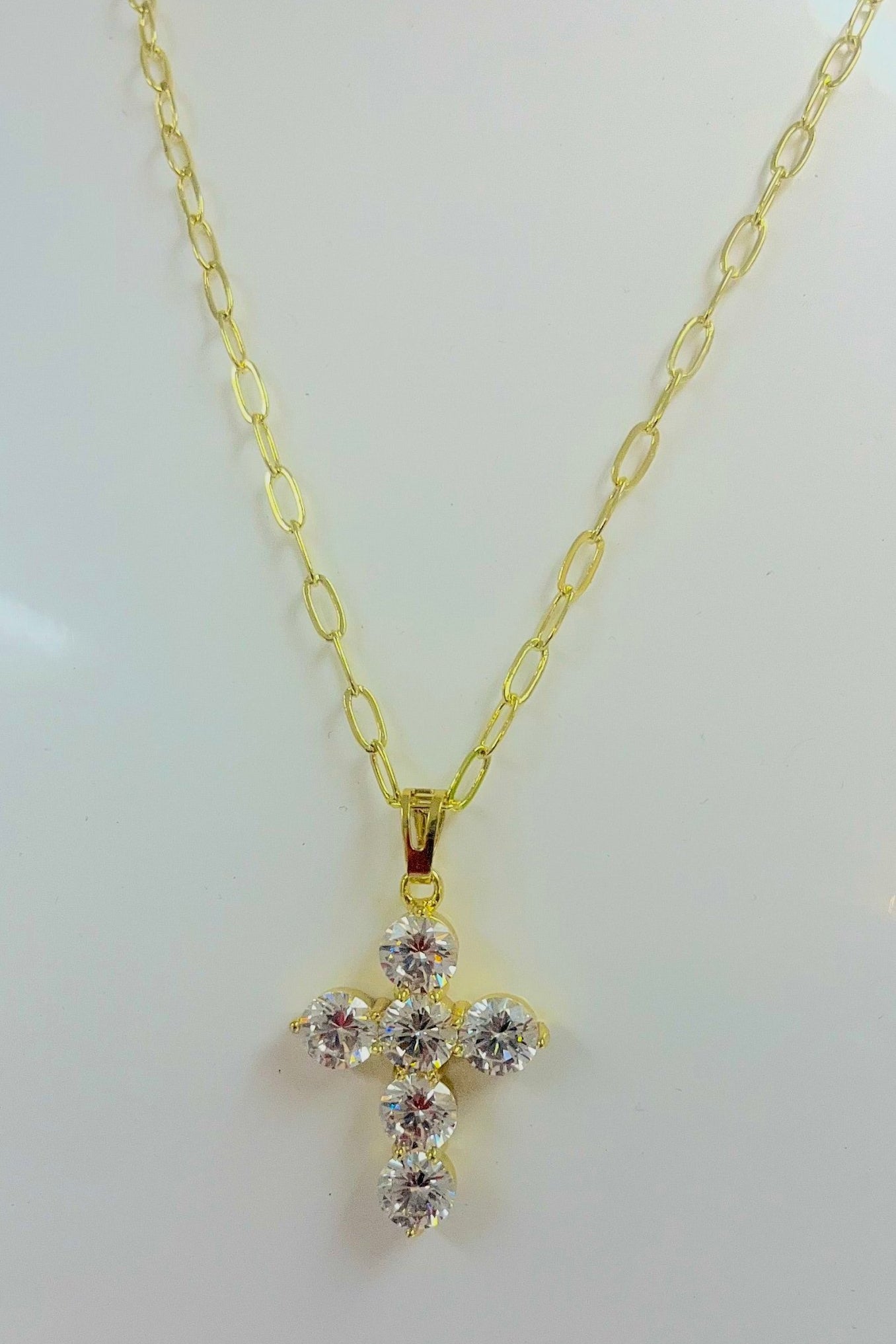 Faith and Sparkle Cross Necklace - Jessi Jayne Boutique