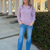Frosted Cable Cozy Sweater - Jessi Jayne Boutique