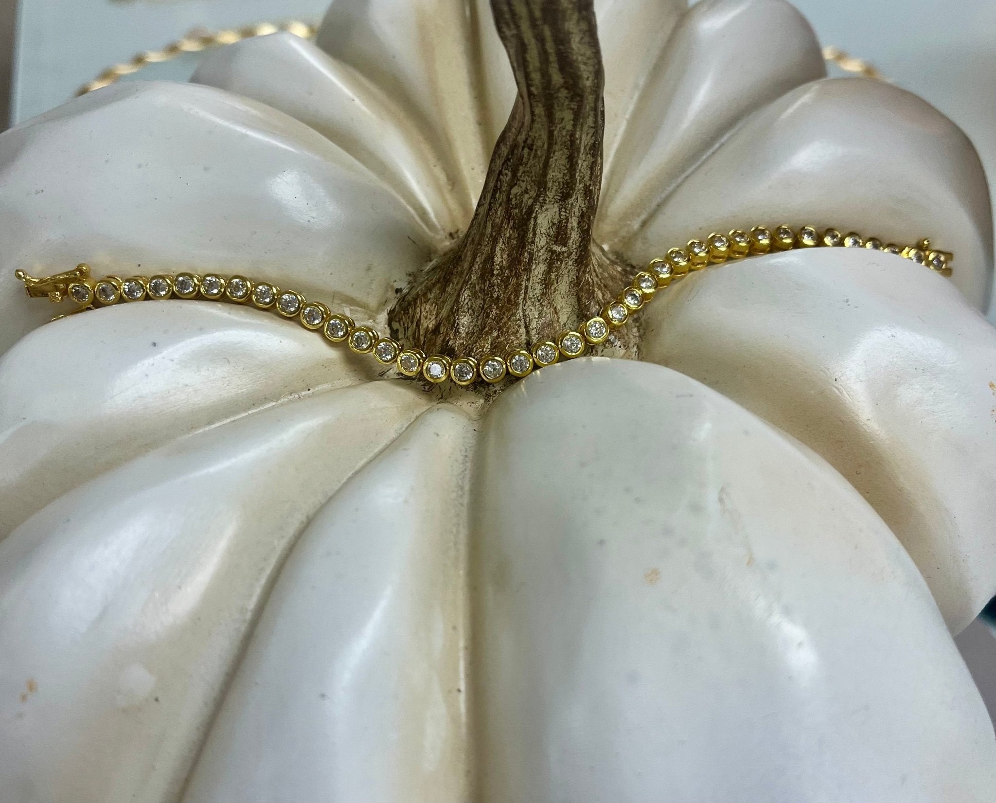 Golden Glow Tennis Bracelet - Jessi Jayne Boutique