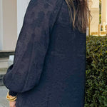 Shadow Garden Textured Blouse - Jessi Jayne Boutique