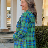 Prep School Plaid Double - Breasted Blazer - Jessi Jayne Boutique