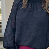 Shadow Garden Textured Blouse - Jessi Jayne Boutique