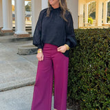 Shadow Garden Textured Blouse - Jessi Jayne Boutique