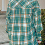 Evergreen Trails Plaid Button - Up Top - Jessi Jayne Boutique