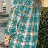 Evergreen Trails Plaid Button - Up Top - Jessi Jayne Boutique