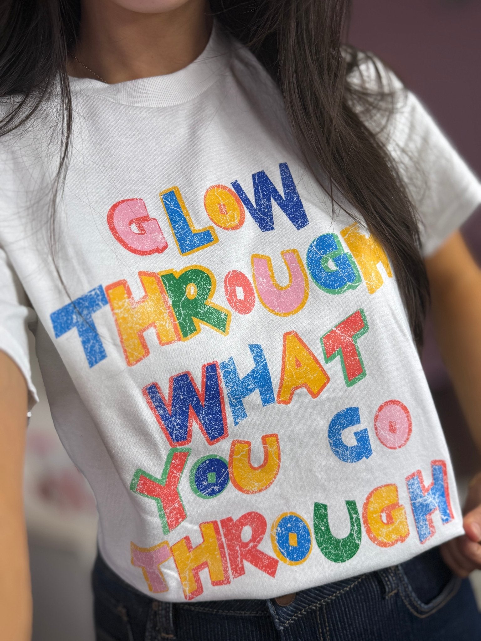 Glow Through It Graphic Tee - Jessi Jayne Boutique