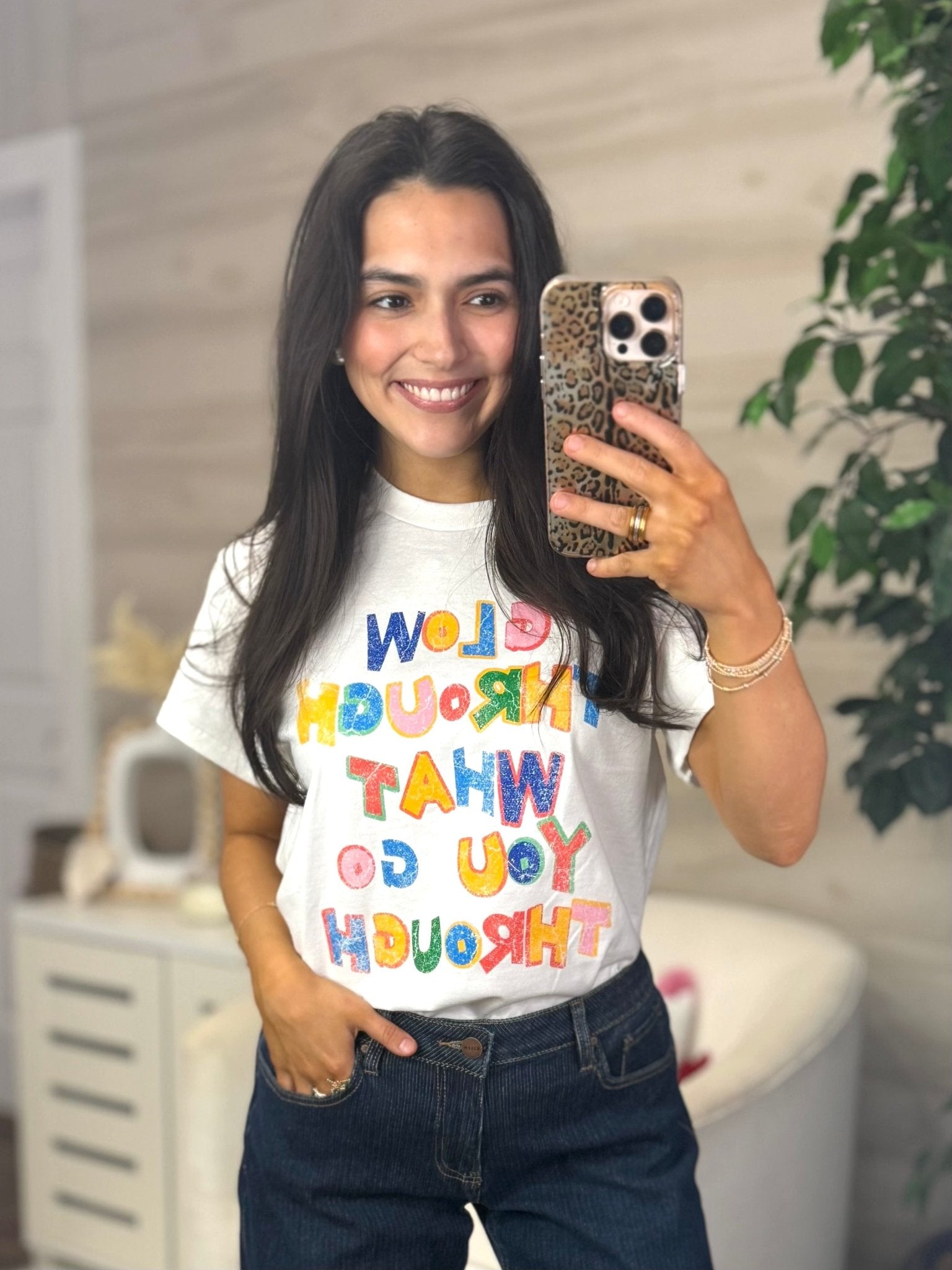 Glow Through It Graphic Tee - Jessi Jayne Boutique