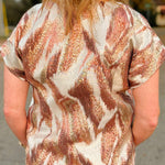 Copper Shimmer Metallic Top - Jessi Jayne Boutique
