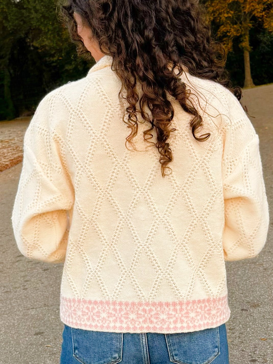 Blush Snowfall Zip Up Sweater - Jessi Jayne Boutique