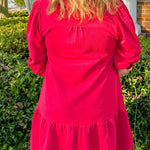 Wine and Wander Plaid Trim Dress - Jessi Jayne Boutique