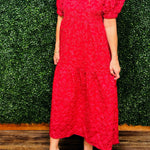 Scarlet Statement Puff Sleeve Dress - Jessi Jayne Boutique