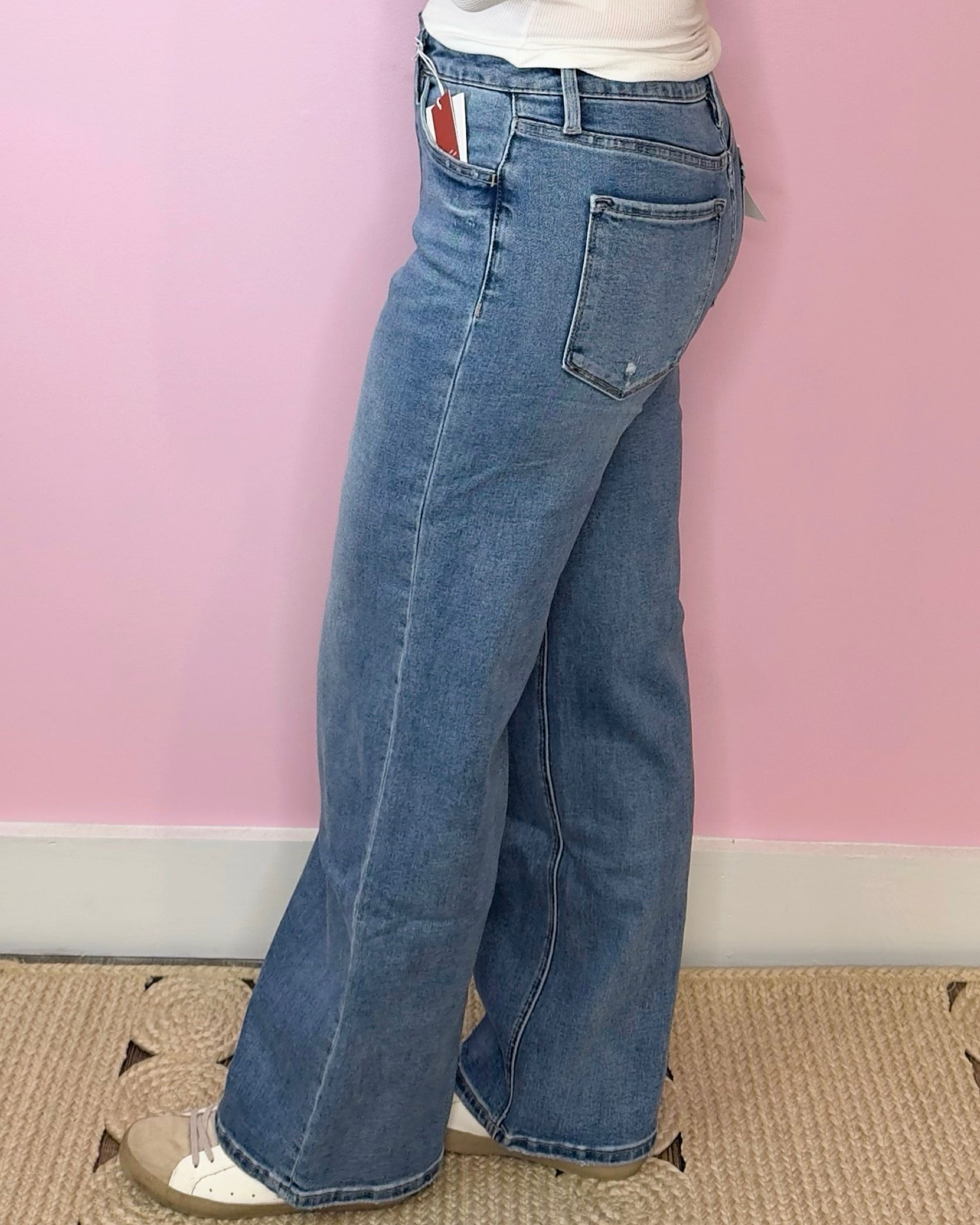 Lovervet Supreme High Rise Baggy Jeans - Jessi Jayne Boutique