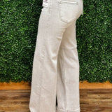 Risen Silver Mist High Rise Wide Jeans - Jessi Jayne Boutique