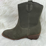 Olive Suede Mia Lauryn Bootie - Jessi Jayne Boutique