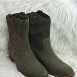 Olive Suede Mia Lauryn Bootie - Jessi Jayne Boutique